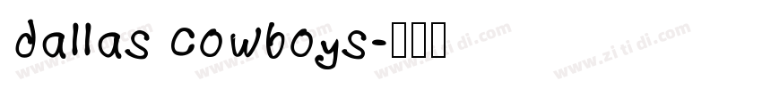 dallas cowboys字体转换